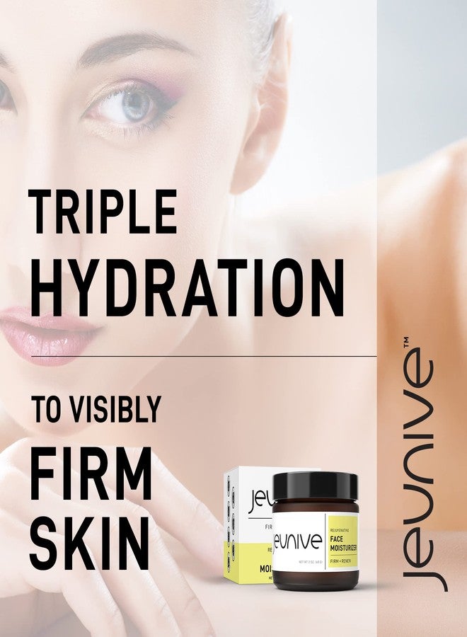 Jeunive Rejuvenating Triple Power Hydration Face Moisturizer Cream | Anti-Aging Hyaluronic Acid, Aloe Vera, Vitamins to Firm, Plump and Even Skin Tone - Result Driven Formula | 2 oz (57g) - Image 2